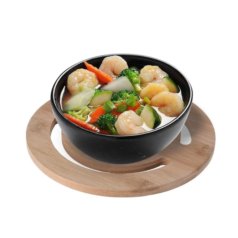 Podstawka Pod Garnek Bambusowa EXCELLENT HOUSEWARE 20 cm Okrągła MEBLIVA