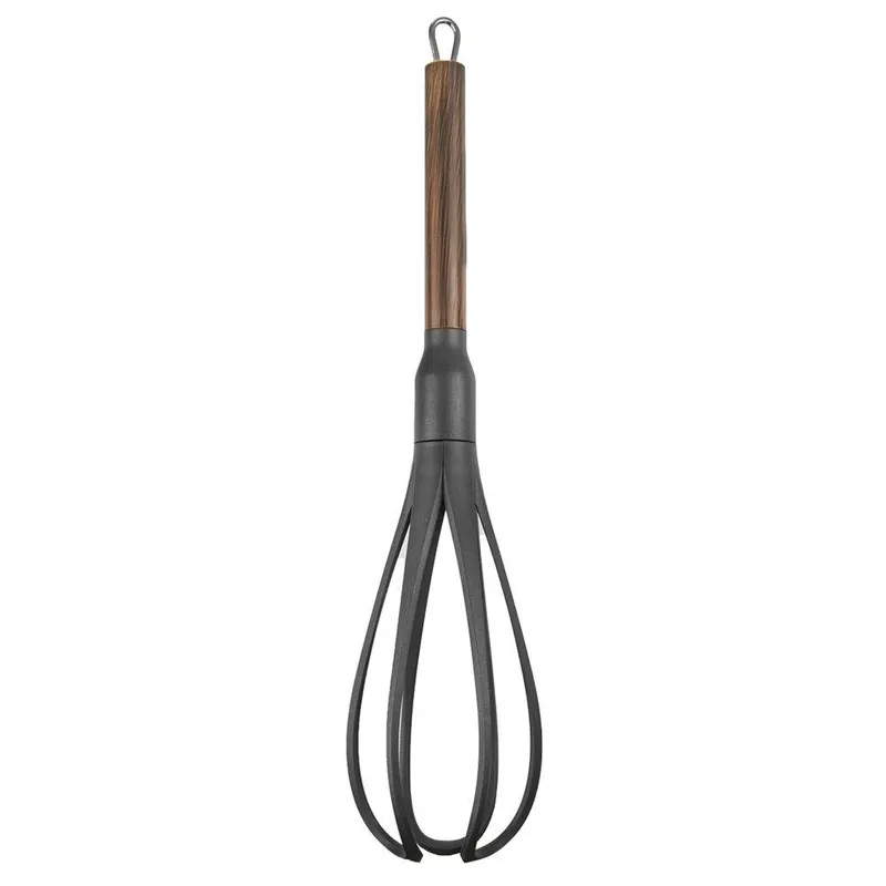 Trzepaczka Termoplastyczna WOODEN 32,5 cm Bezpieczna Do Teflonu MEBLIVA