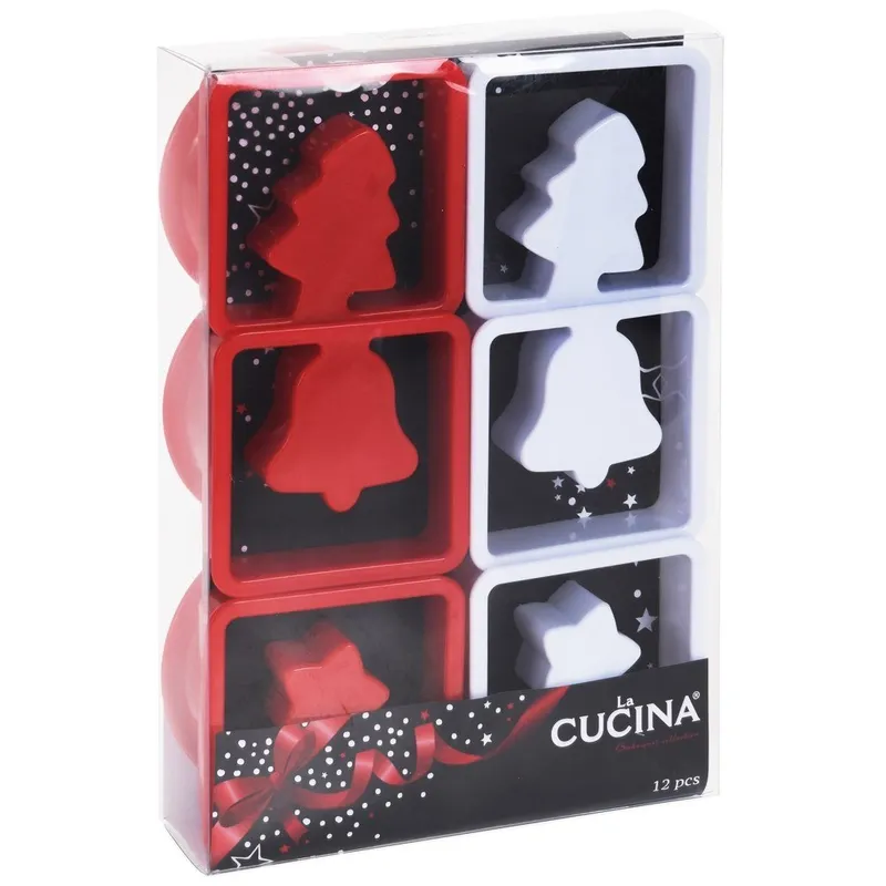 Wykrawacze Do Ciastek 12 el. LA CUCINA Stal Nierdzewna Boże MEBLIVA