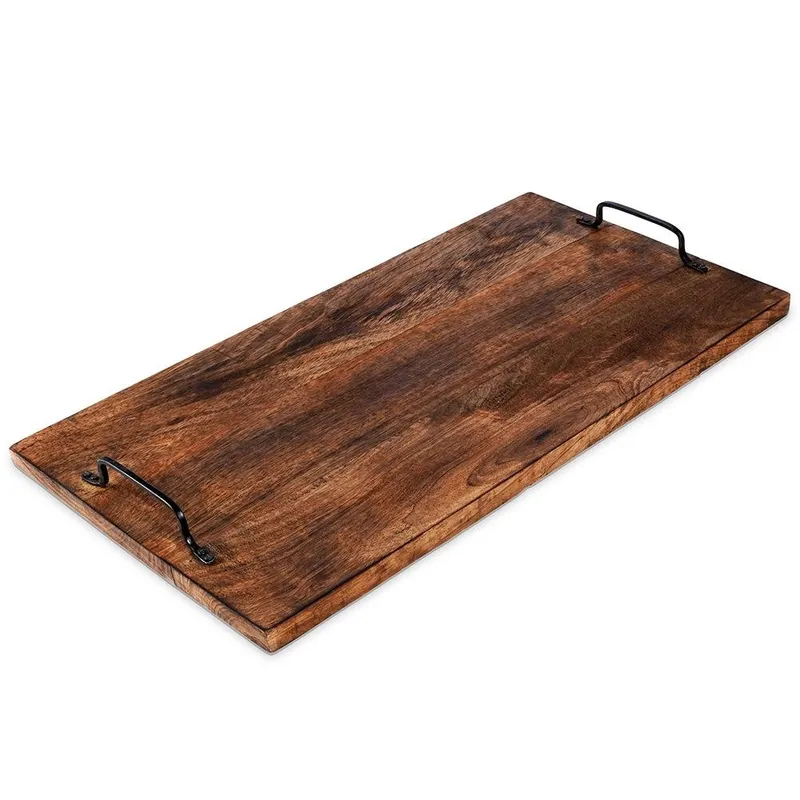 Taca Deska Do Krojenia Serwowania Drewniana Z Uchwytami 56 x 29,6 MEBLIVA