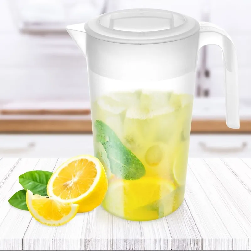 Dzbanek Plastikowy 2,3 l Z Pokrywką Do Wody Soku Lemoniady MEBLIVA