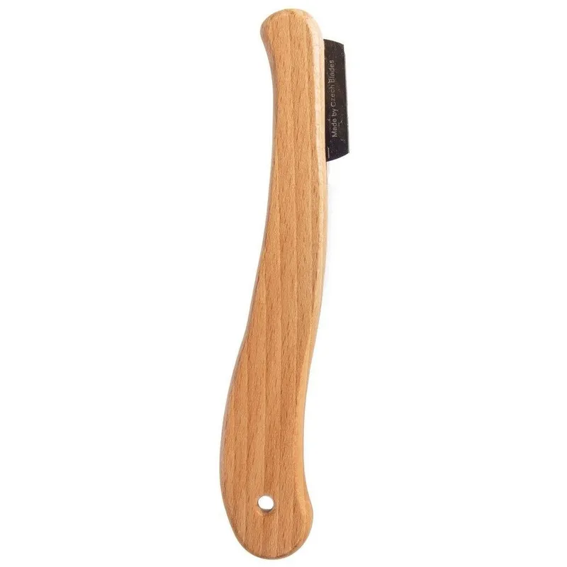 Nożyk Do Nacinania Chleba Z Żyletką 19 cm Drewniana Rączka MEBLIVA