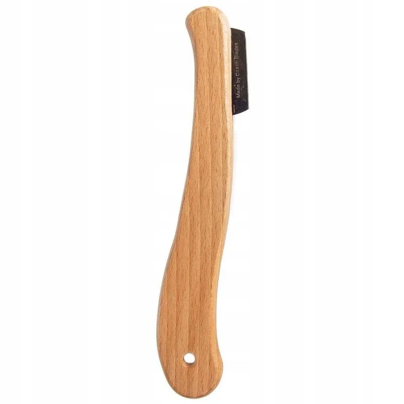 Nożyk Do Nacinania Chleba Z Żyletką 19 cm Drewniana Rączka MEBLIVA