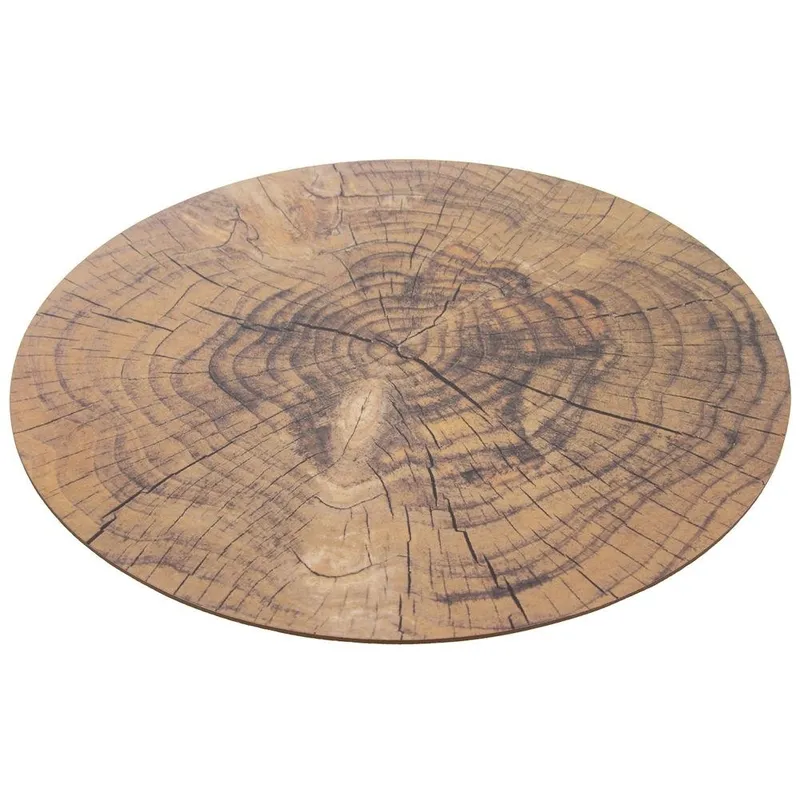 Podkładka Na Stół Korkowa WOODEN 38 cm Motyw Pnia Antypoślizg MEBLIVA