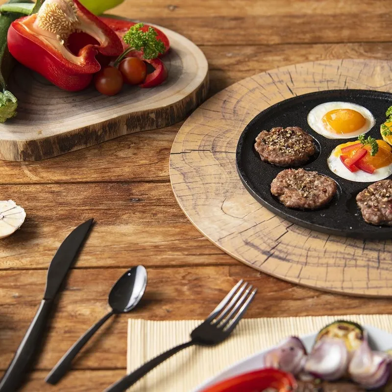 Podkładka Na Stół Korkowa WOODEN 38 cm Motyw Pnia Antypoślizg MEBLIVA