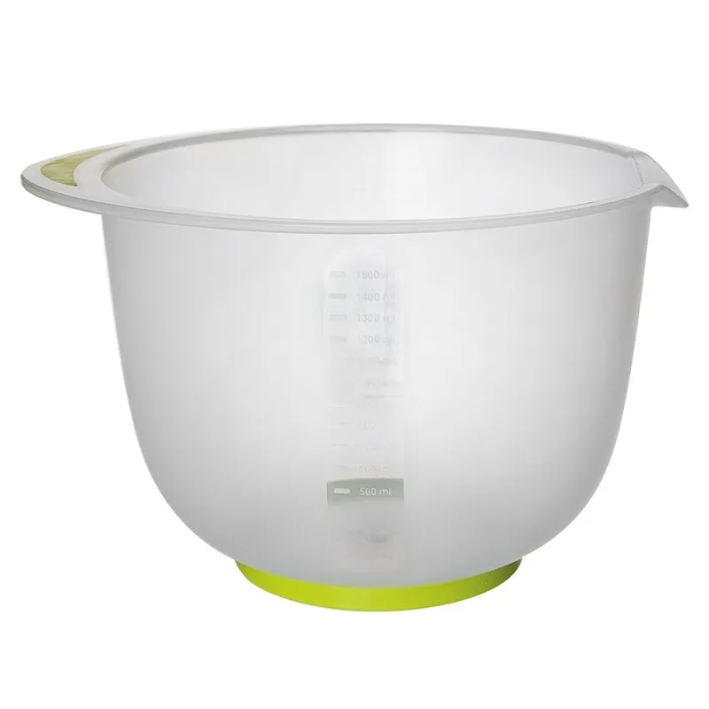 Miska Kuchenna Do Miksowania Z Miarką 16,5 cm 1,5 l Przezroczysta MEBLIVA