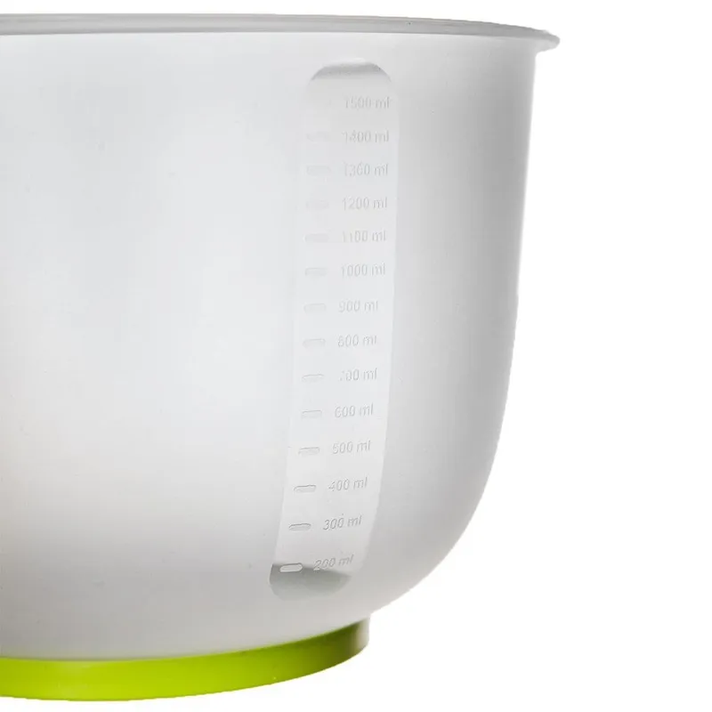 Miska Kuchenna Do Miksowania Z Miarką 16,5 cm 1,5 l Przezroczysta MEBLIVA