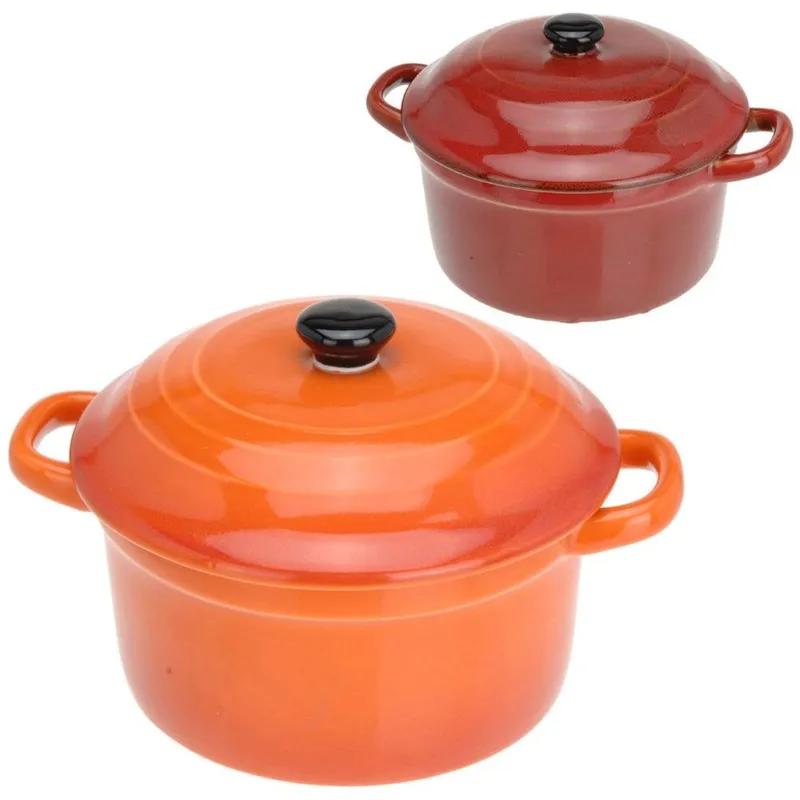 Miseczka Do Zapiekania Porcelanowa Z Pokrywką 300 ml MEBLIVA