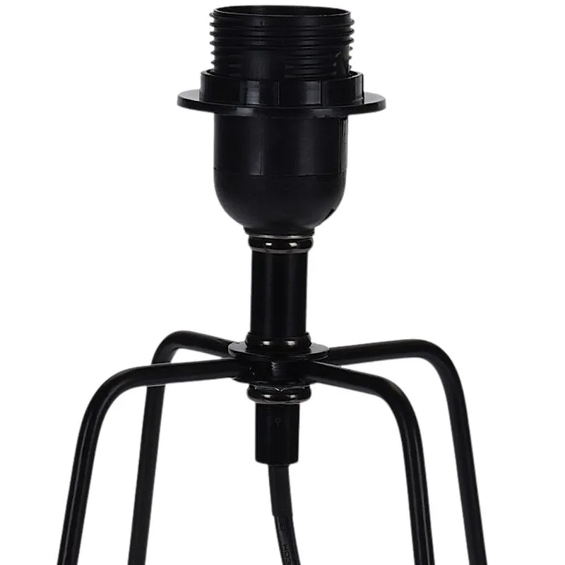 Lampa Stołowa Nocna Metalowa 21 cm Do Biura I Pokoju MEBLIVA - Czarna