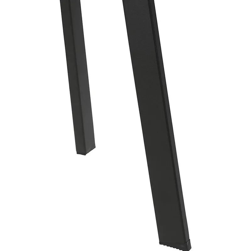 Stolik Balkonowy Kawowy Metalowy Szary Okrągły Zewnętrzny 50 x 45 GARDIVA