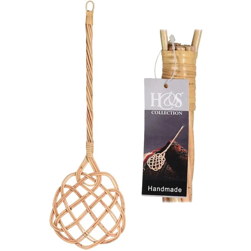 Trzepaczka Do Dywanów Rattanowa Mocna 74 cm MEBLIVA