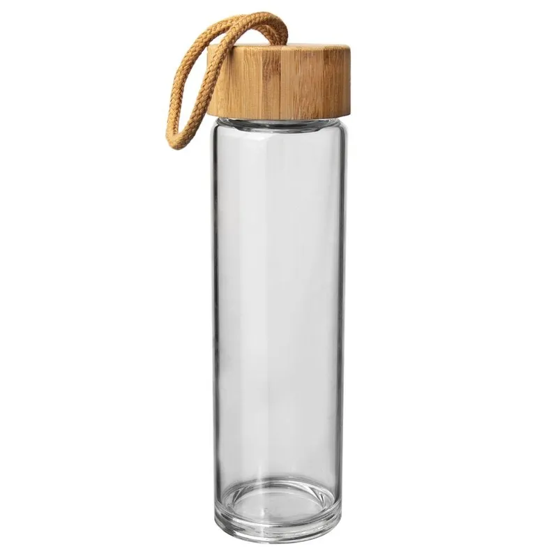 Butelka Na Wodę Napoje Szklana Z Sitkiem Fitrowanie Szczelna 450 ml MEBLIVA