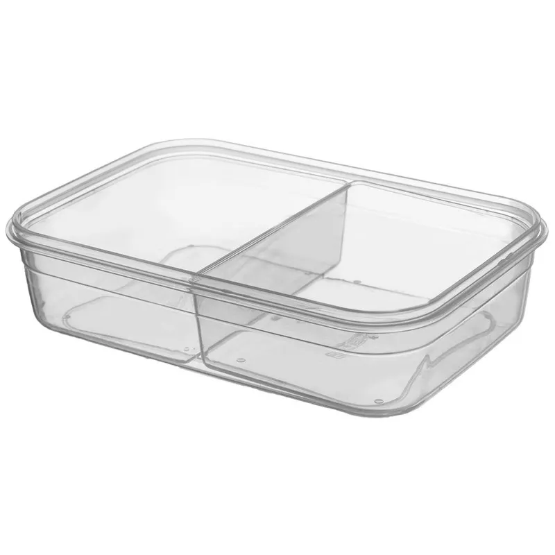 Pojemnik Lunchbox Dzielony 2 Komory Szczelny 1 l Zmywarka 21 x 15 MEBLIVA