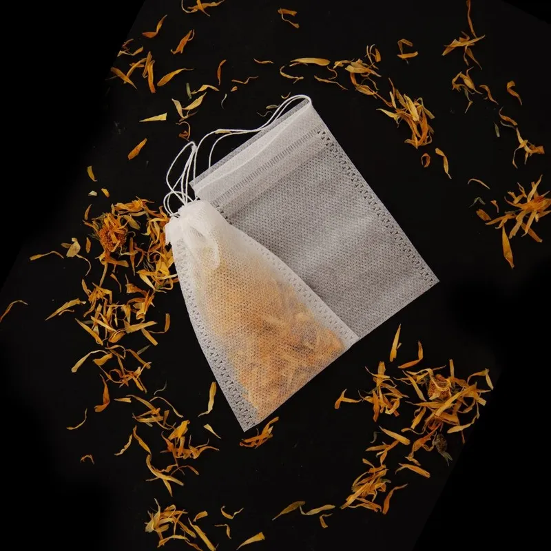 Torebki Do Zaparzania Herbaty Zestaw 50 szt. Włóknina 10,5 cm MEBLIVA
