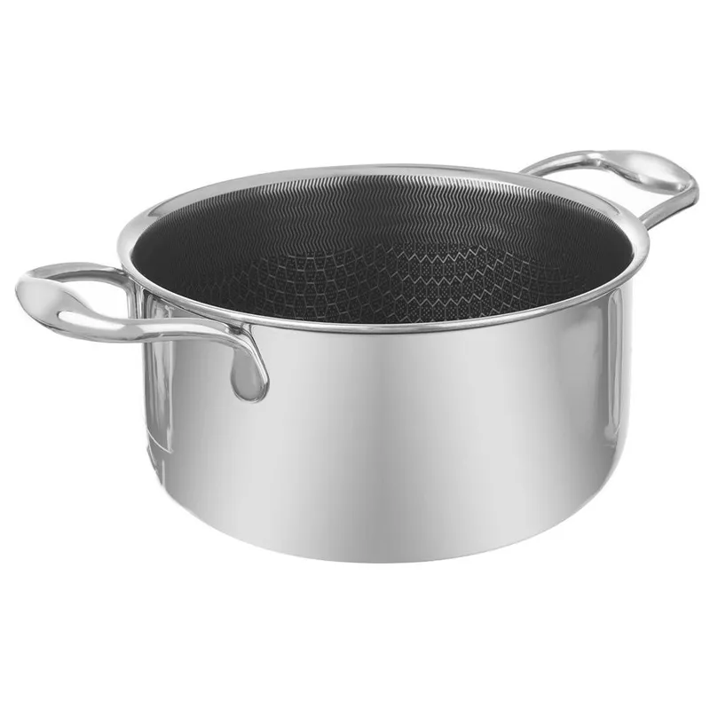 Garnek Stalowy 4,8 l COOKCELL HYBRYD 24 cm Indukcja Piekarnik MEBLIVA