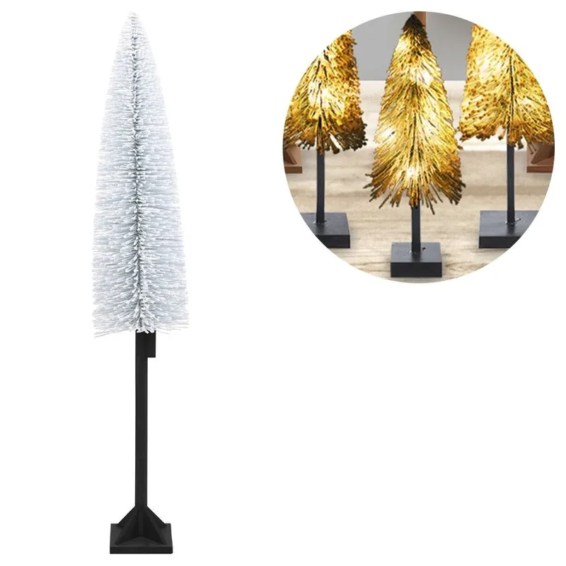 Choinka Sztuczna Świecąca 147 cm 30 LED Na Pniu Dekoracja MEBLIVA