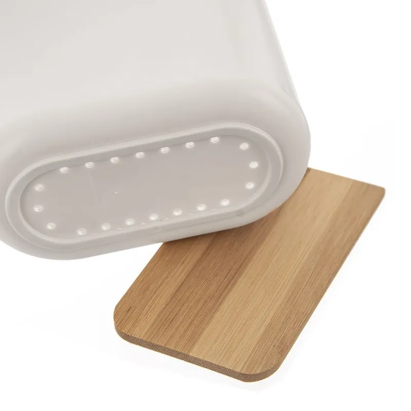 Bambusowy Ociekacz Na Sztućce Przybory Kuchenne 17,5x14,5x8,5 cm MEBLIVA