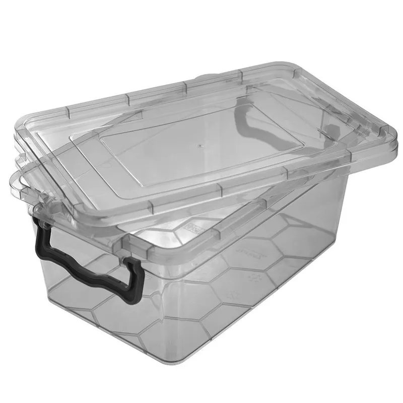 Pojemnik Duży Na Żywność Z Klipsami 5 l Zmywarka 30 x 20 cm MEBLIVA
