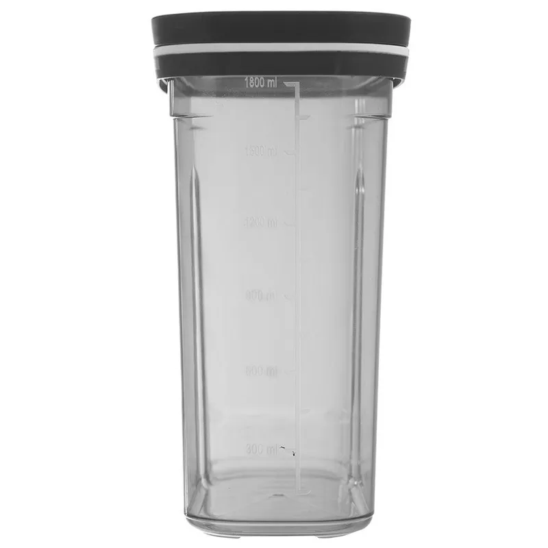 Pojemnik Na Sypkie Z Miarką Dozownik 1,8 l Piętrowany 19,5 x 18 cm MEBLIVA
