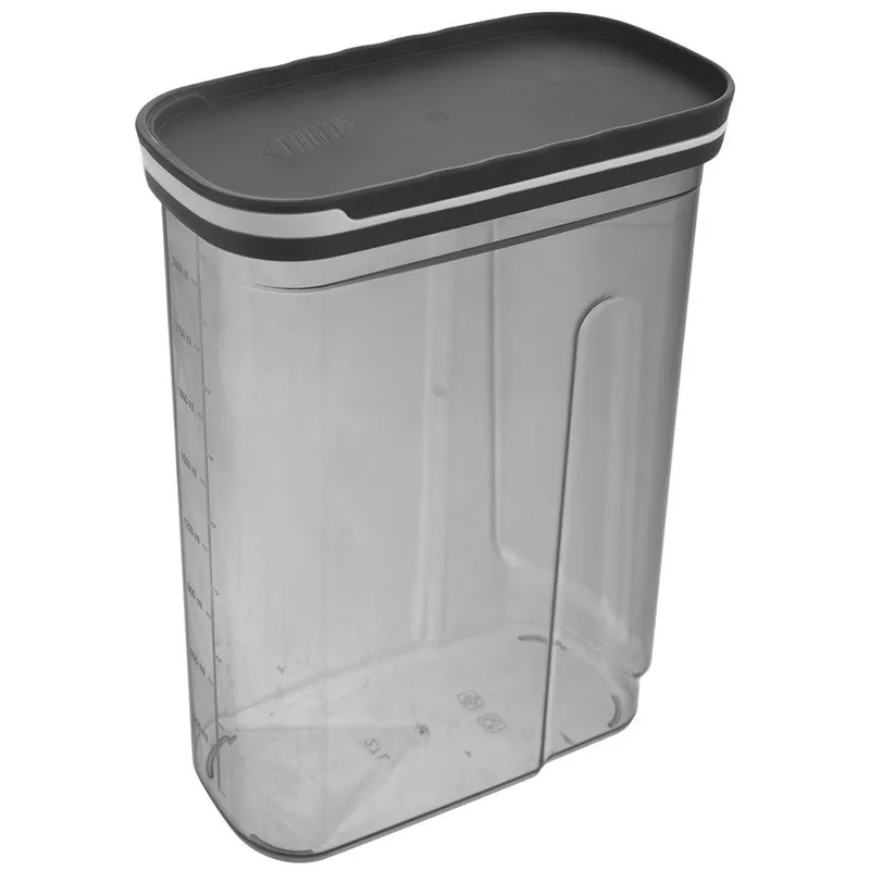 Pojemnik Na Sypkie Z Miarką Dozownik 2,7 l Piętrowany 26 x 19,5 cm MEBLIVA