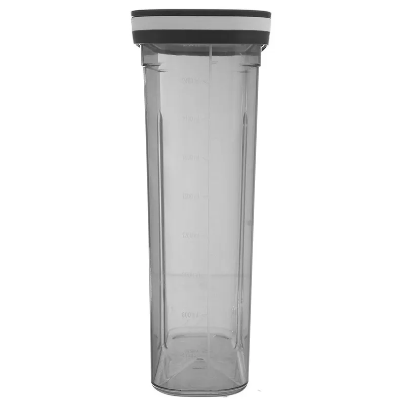 Pojemnik Na Sypkie Z Miarką Dozownik 2,7 l Piętrowany 26 x 19,5 cm MEBLIVA
