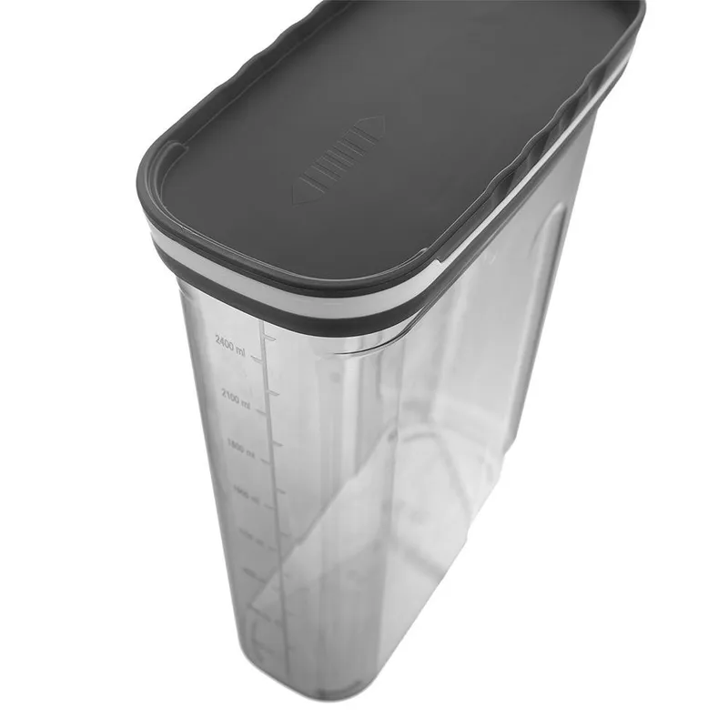 Pojemnik Na Sypkie Z Miarką Dozownik 2,7 l Piętrowany 26 x 19,5 cm MEBLIVA