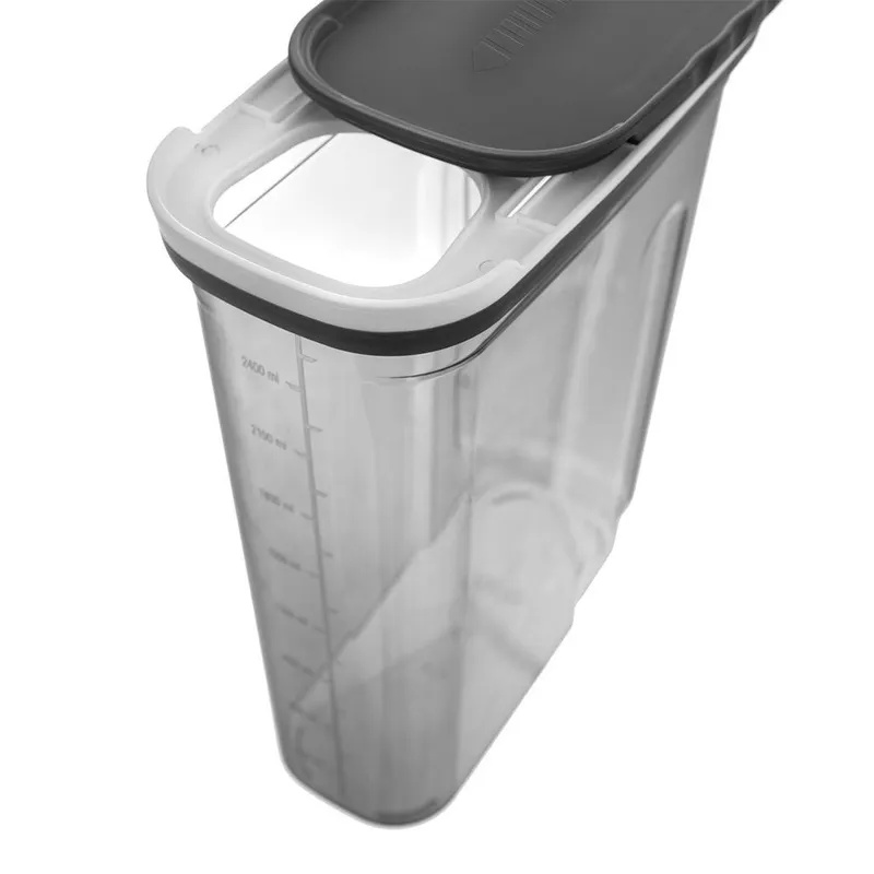 Pojemnik Na Sypkie Z Miarką Dozownik 2,7 l Piętrowany 26 x 19,5 cm MEBLIVA