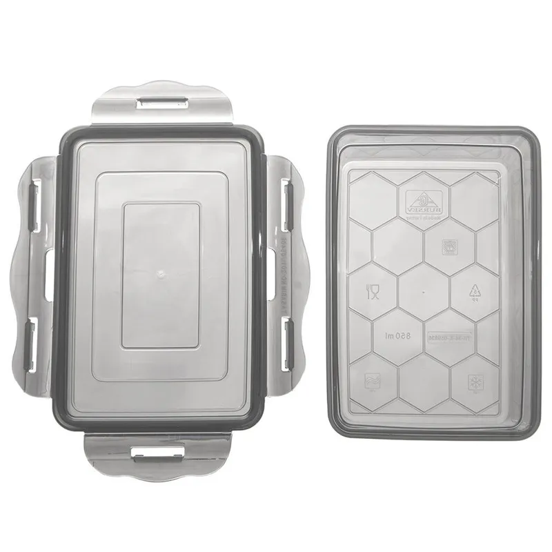 Pojemnik Lunchbox Szczelny 850 ml Zmywarka Mrożenie 18 x 13 cm MEBLIVA
