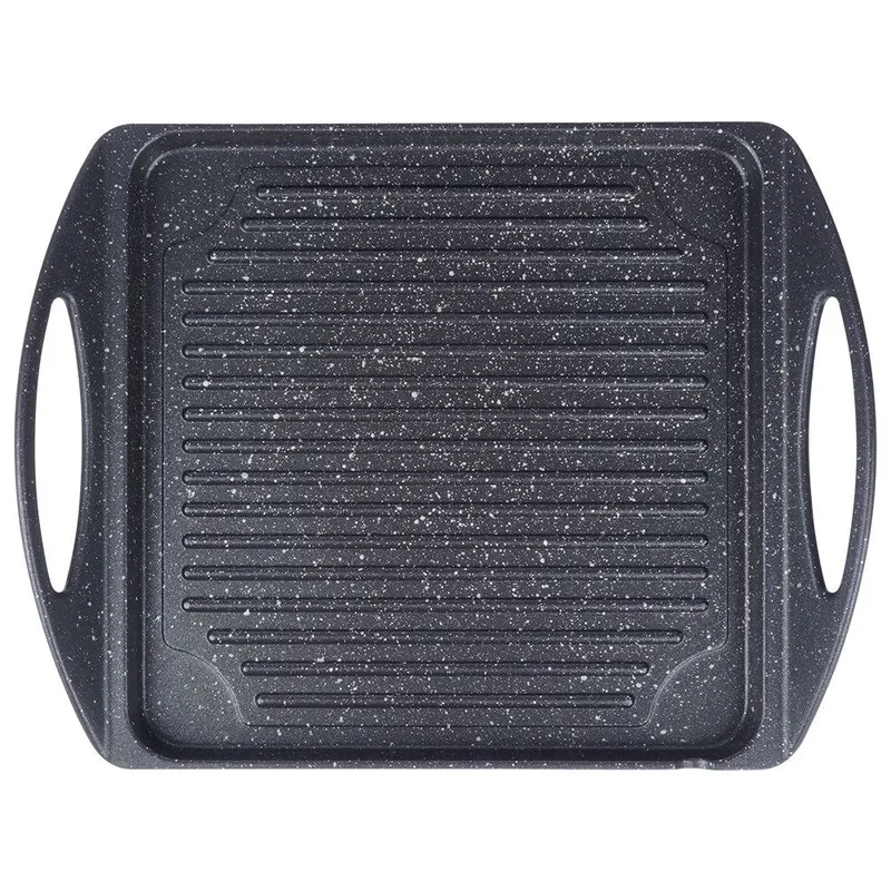 Płyta Grillowa Granitowa 34 x 26,5 cm Do Indukcji I Piekarnika GARDIVA