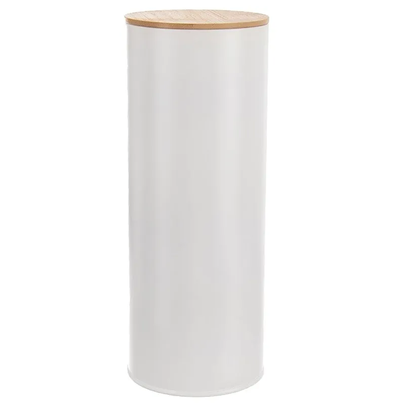 Pojemnik Na Spaghetti 2,65 l Bambusowa Pokrywka 28,5 x 11 cm MEBLIVA