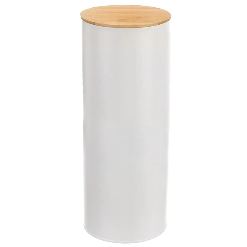 Pojemnik Na Spaghetti 2,65 l Bambusowa Pokrywka 28,5 x 11 cm MEBLIVA