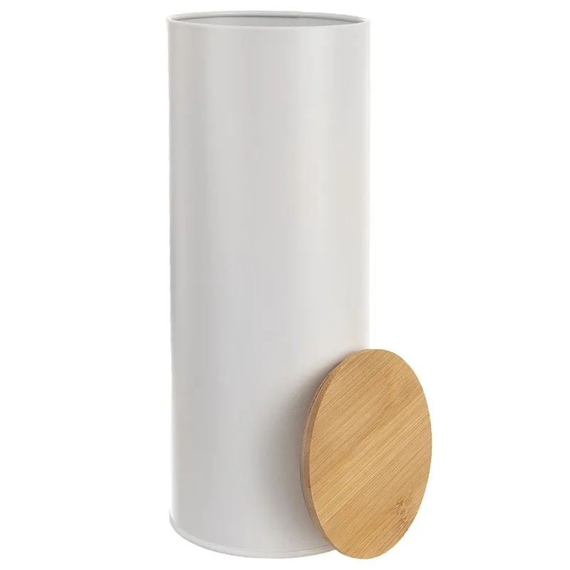 Pojemnik Na Spaghetti 2,65 l Bambusowa Pokrywka 28,5 x 11 cm MEBLIVA