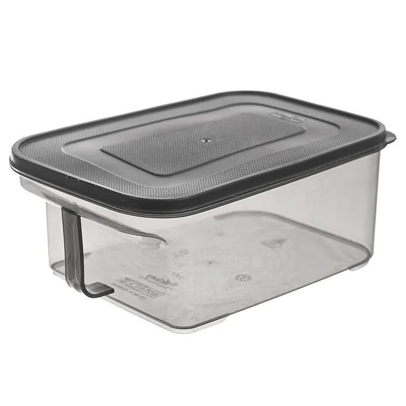 Pojemnik Na Produkty Sypkie GREY 2,6 l Uchwyt 23 x 16 x 10 cm MEBLIVA
