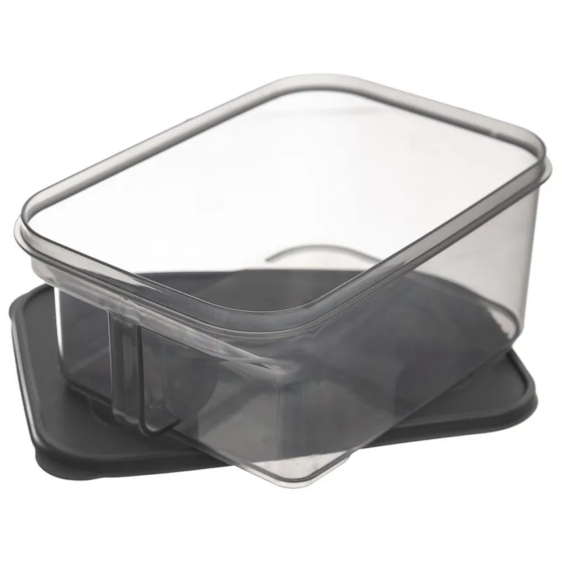 Pojemnik Na Produkty Sypkie GREY 2,6 l Uchwyt 23 x 16 x 10 cm MEBLIVA
