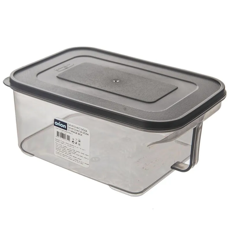 Pojemnik Na Produkty Sypkie GREY 2,6 l Uchwyt 23 x 16 x 10 cm MEBLIVA