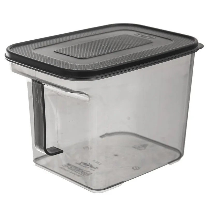 Pojemnik Na Produkty Sypkie GREY 2,75 l Uchwyt 19 x 13 x 15,5 cm MEBLIVA