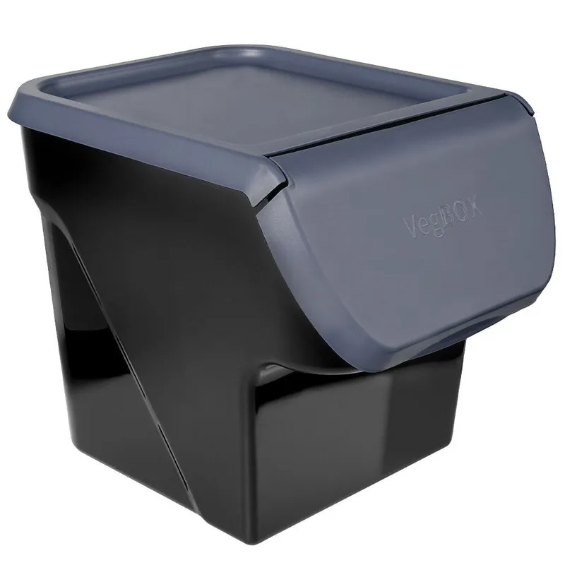 Pojemnik Na Warzywa Piętrowany 13 l Z Klapą Zmywarka 34 x 27,5 cm MEBLIVA