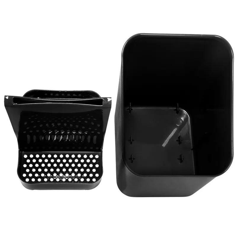 Ociekacz Na Sztućce 14 x 11 x 16 cm Tworzywo Do Zmywarki MEBLIVA - Czarny