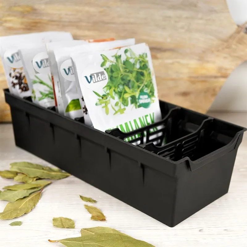Organizer Pojemnik Na Przyprawy Z Przegródkami 30 x 13 cm MEBLIVA