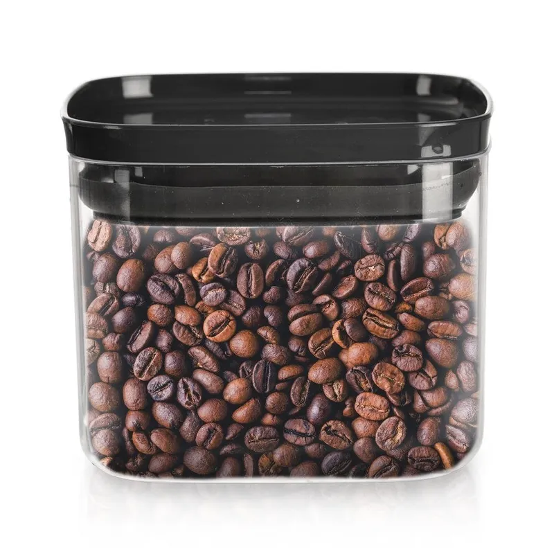 Pojemnik Kwadratowy Sypkie 700 ml Szczelny Piętrowany 10,5 x 9 cm MEBLIVA