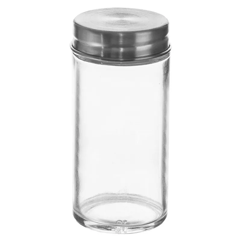 Pojemnik Szklany Na Przyprawy Sitko 100 ml Zamykany 9,5 x 4,5 cm MEBLIVA
