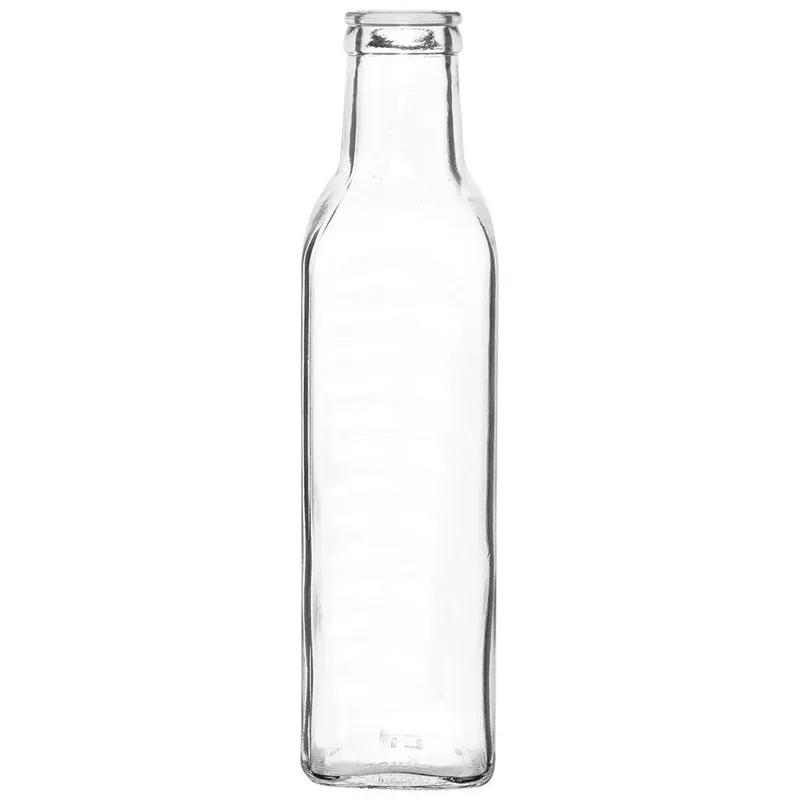 Butelka Na Oliwę Ocet Z Dozownikiem Szklana 250 ml Przezroczysta MEBLIVA