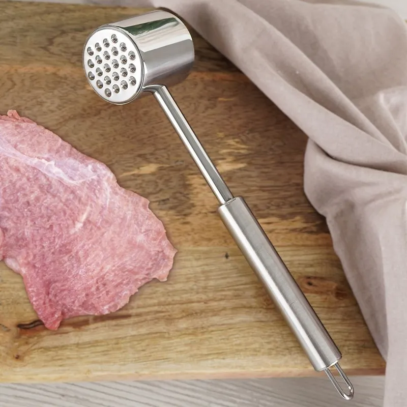 Tłuczek Do Mięsa Metalowy Dwustronny Z Wypustkami Solidny 27 cm MEBLIVA