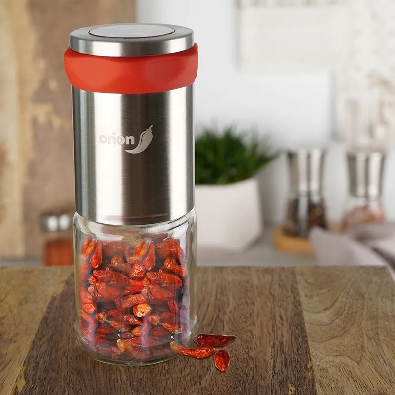 Młynek Do Mielenia Papryczek Chilli Przypraw Stalowy Ręczny 14 cm MEBLIVA