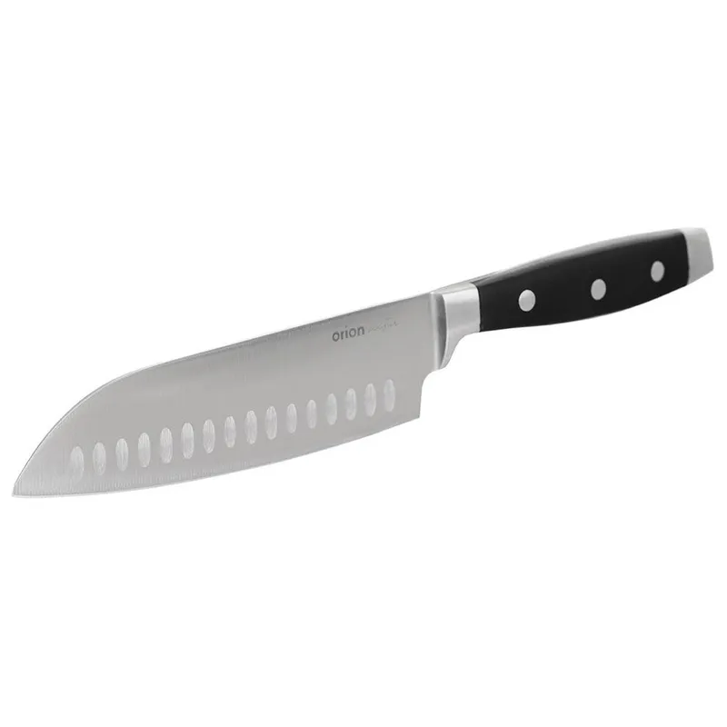 Nóż Santoku Do Mięsa Ryb Owoców Stalowy Japoński Solidny 33 x 5 cm MEBLIVA