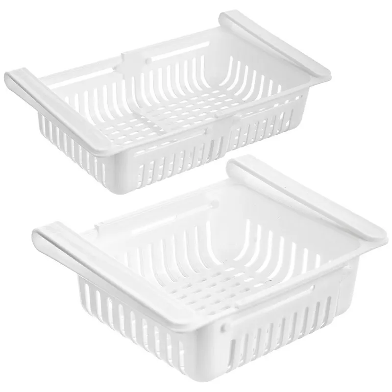 Organizer Do Lodówki Podpółkowy Rozsuwany 21-28,7 cm MEBLIVA - Biały