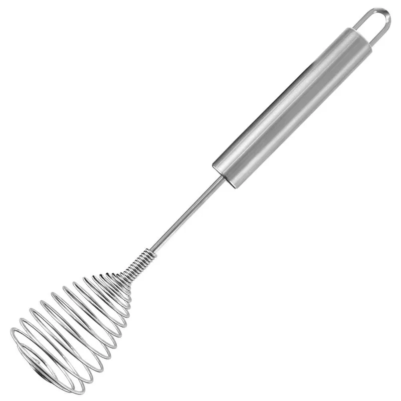 Trzepaczka Spiralna Do Ubijania Jajek I Sosów 26 cm Stal Nierdzewna MEBLIVA
