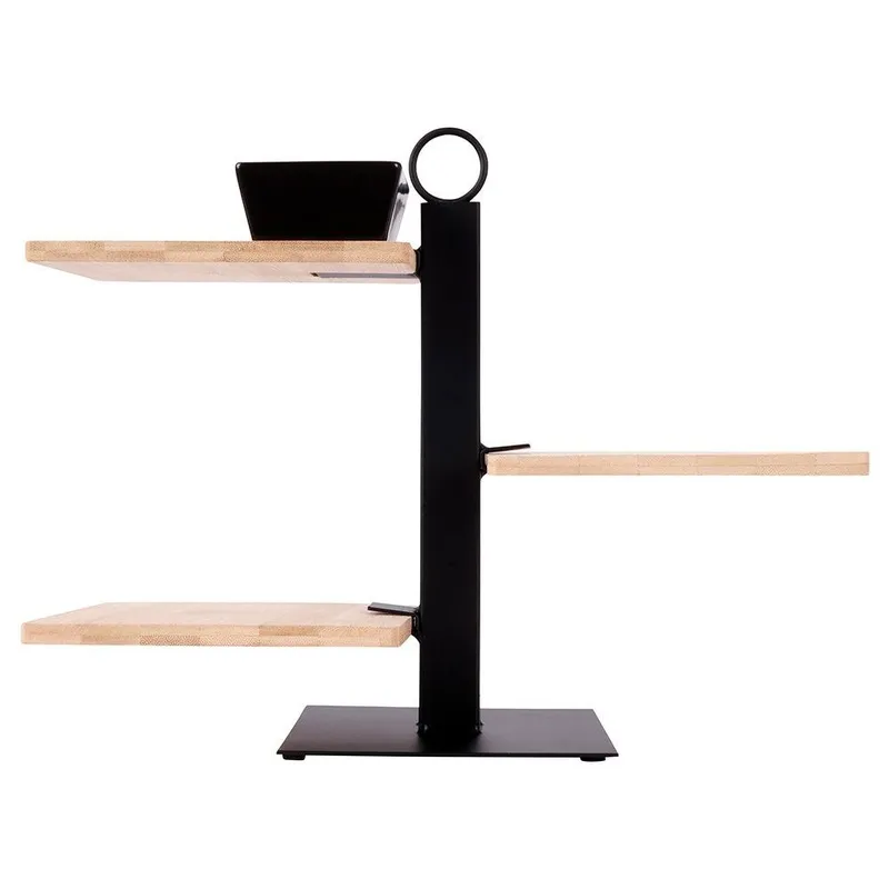 Patera Bambusowa 3-PIĘTROWA Z Miseczką EXCELLENT HOUSEWARE MEBLIVA