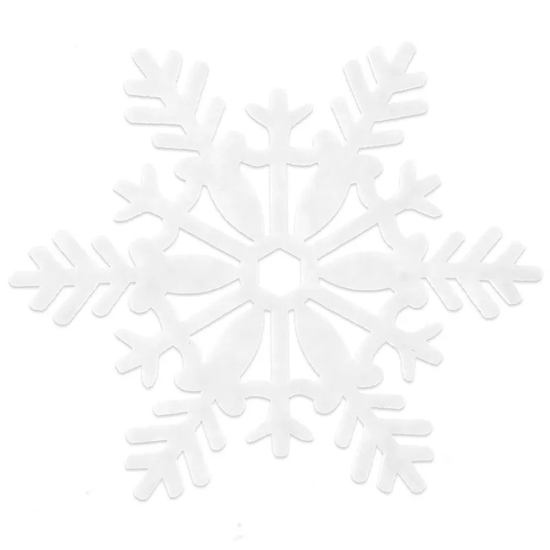 Podstawki Pod Kubek Filcowe Płatek Śniegu 6 szt. 13,5 cm MEBLIVA - Białe