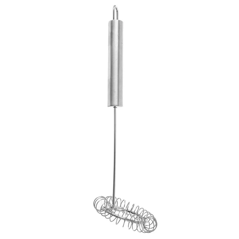 Trzepaczka Spiralna Do Ubijania Jajek I Sosów 26 cm Stal Duża MEBLIVA